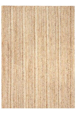 Stunning Hand Braided Beige Jute 4X6 Area Rug