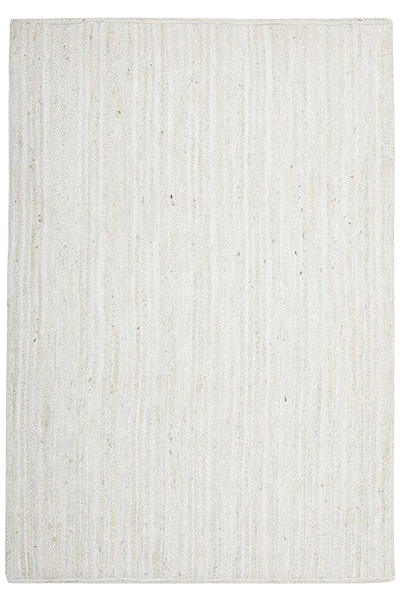 Exquisite White Jute Rug – Hand-Braided 3x5 Area Rug