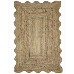 Hand Braided Jute Rug – Scalloped Rug | Best Area Rug 2026