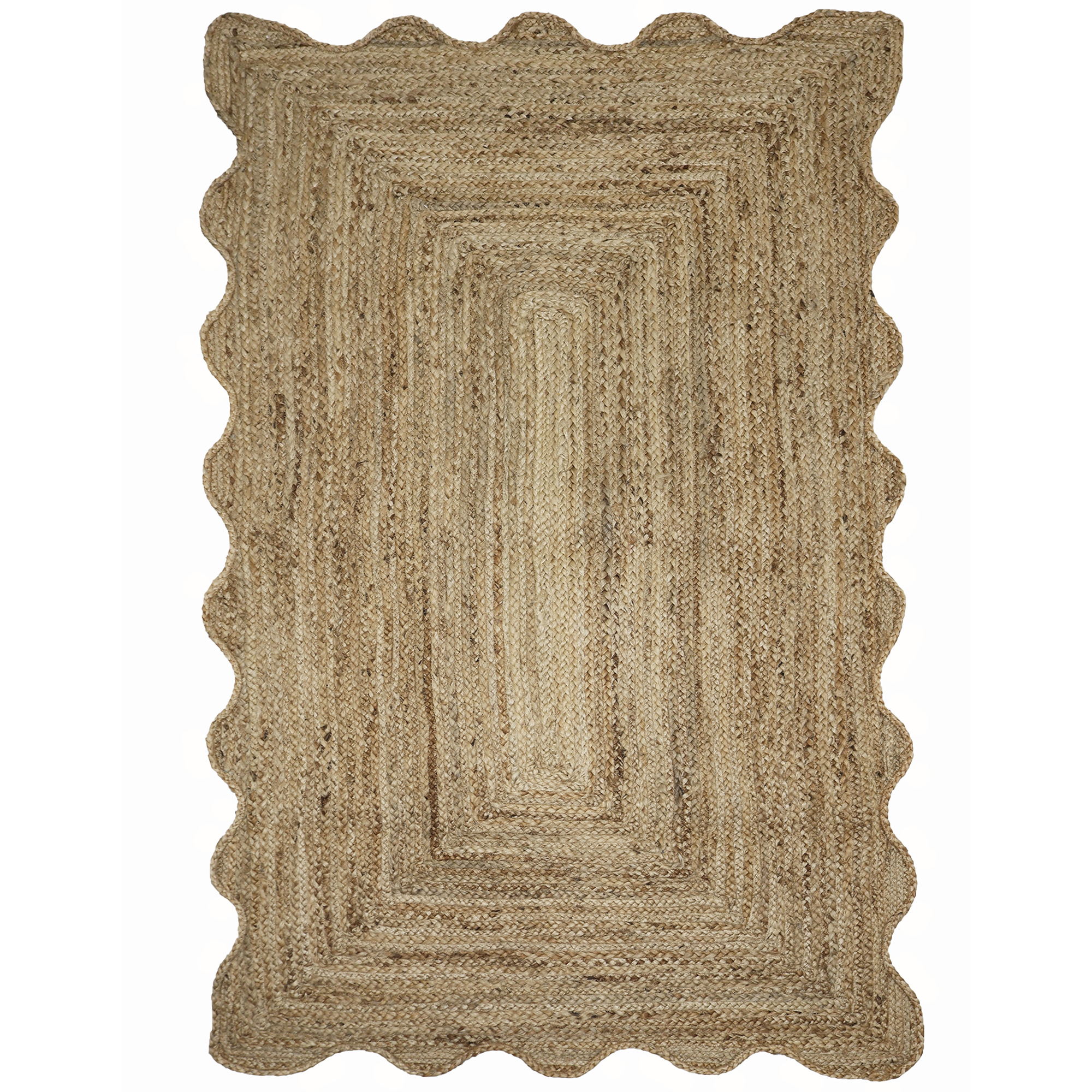 Hand Braided Jute Rug – Scalloped Rug | Best Area Rug 2026