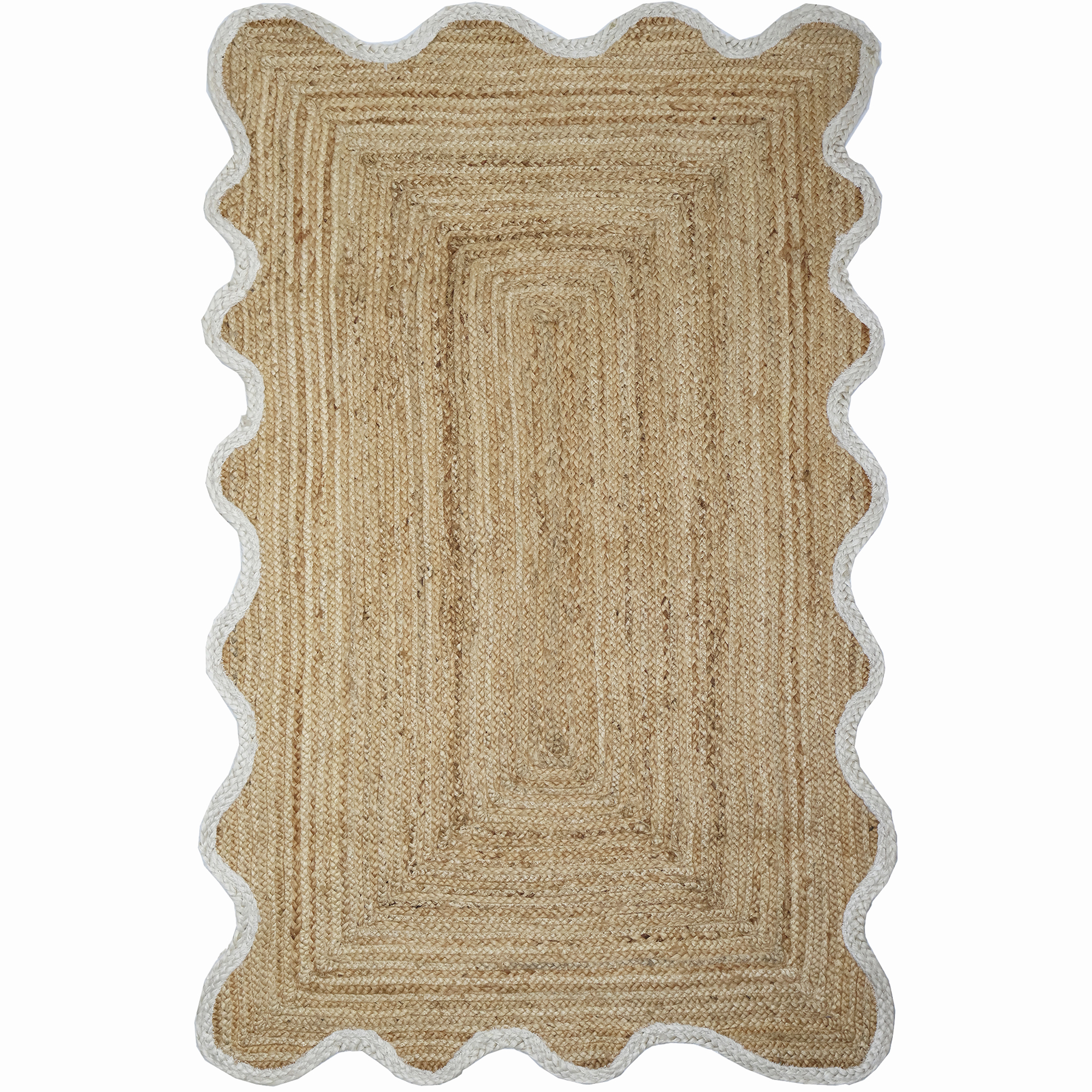 Scalloped Rug - Hand Braided Jute Rug | Best Area Rug 2026