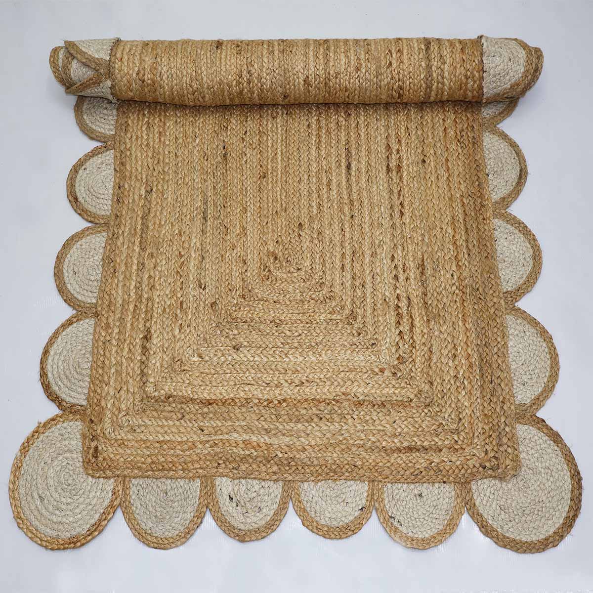 Hand Braided Jute Area Rugs for Living Room - Image 5