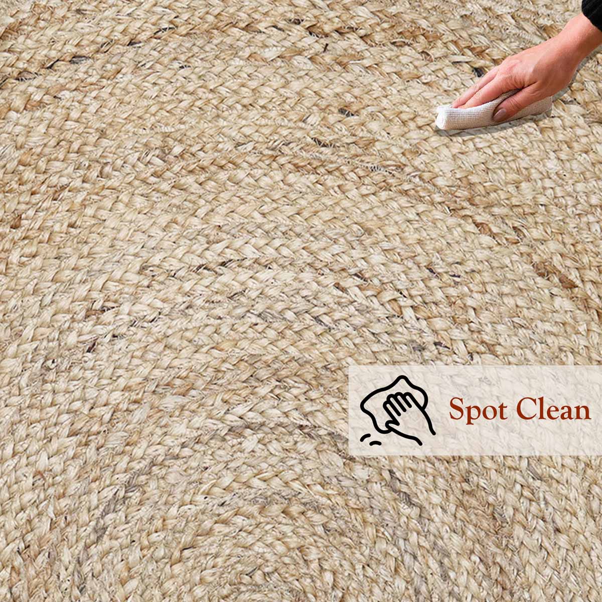 Hand Braided Round Jute Area Rugs - Image 4