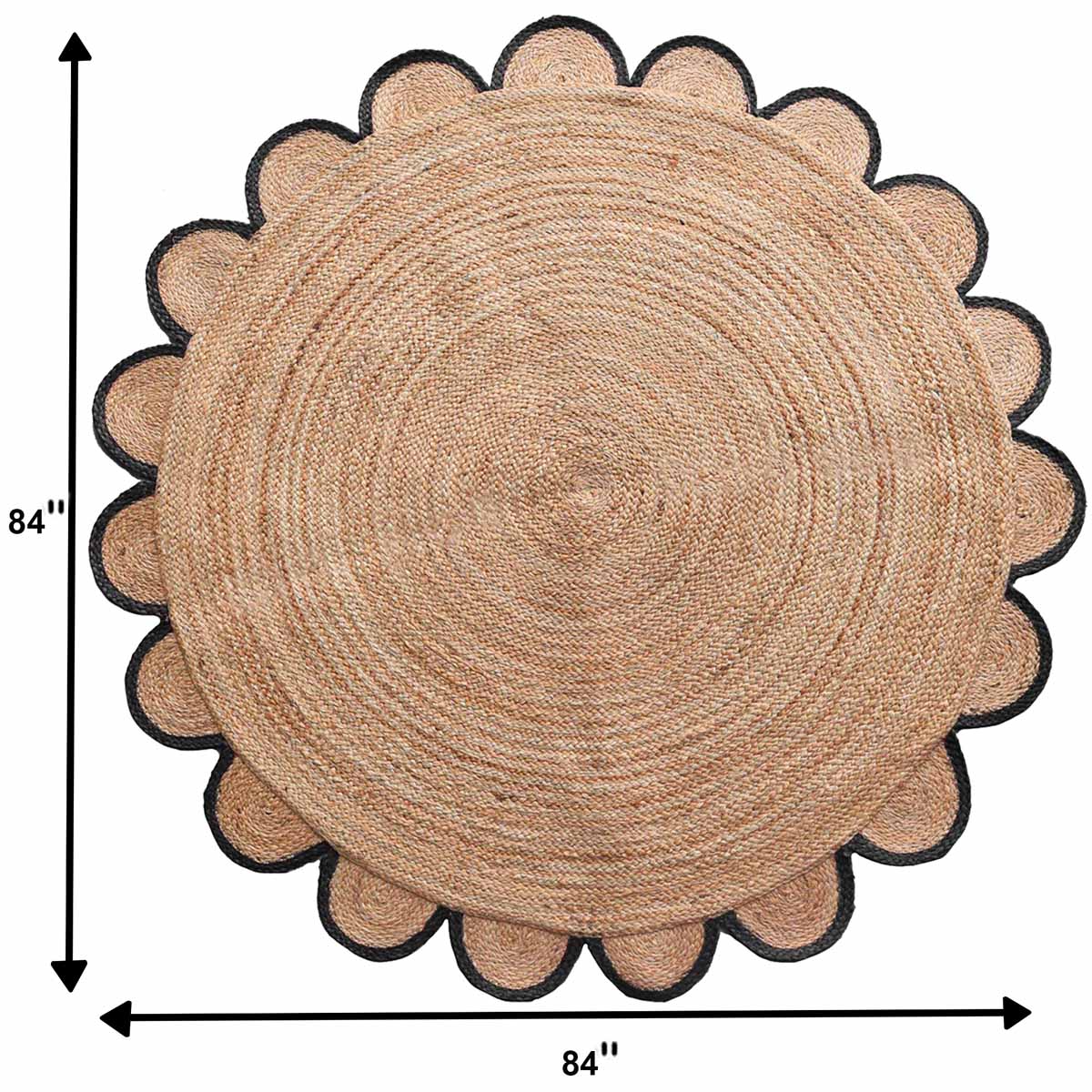 Hand Braided Round Jute Area Rugs - Image 5