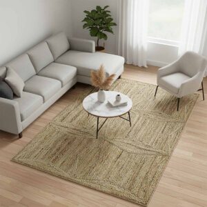 Hand Braided Natural Jute Area Rugs