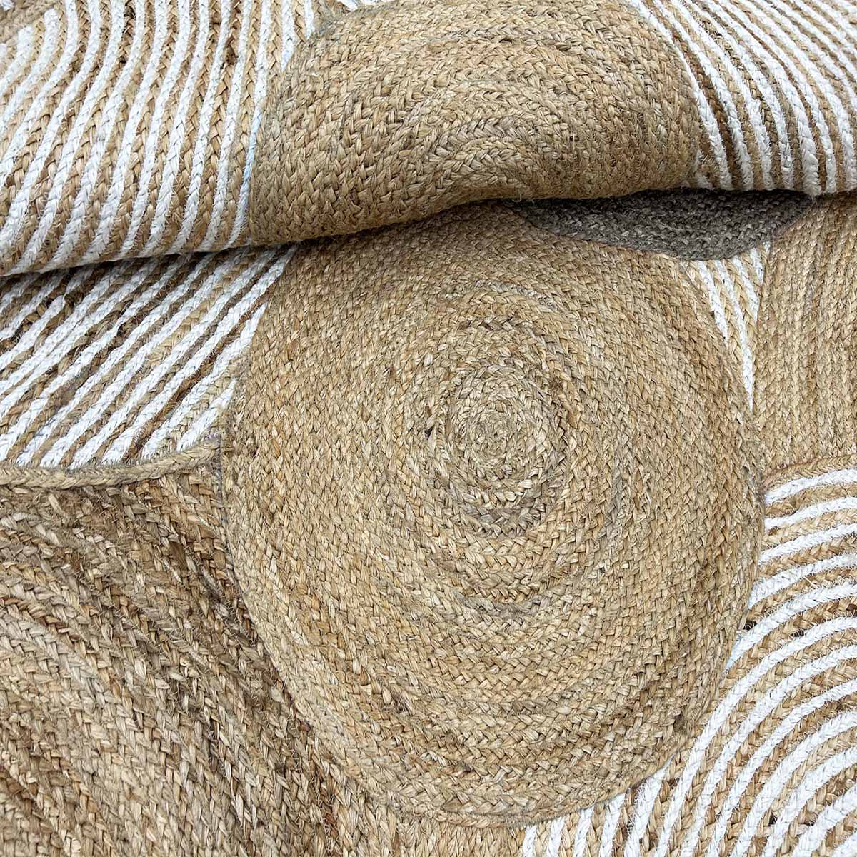 Hand Braided Designer Jute Area Rugs - Image 4