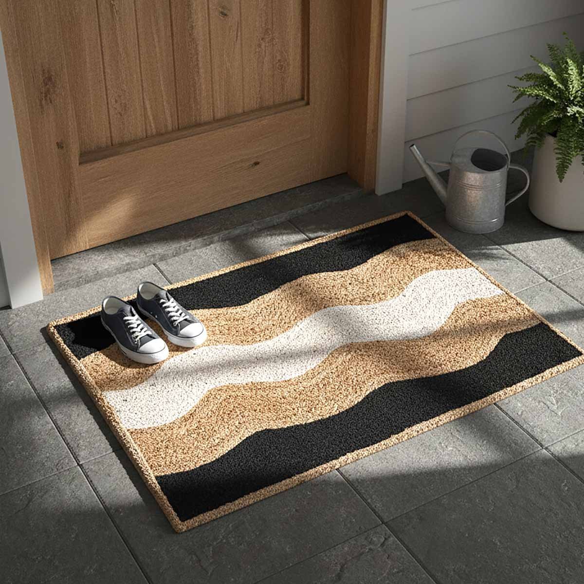 Black Designer Geometric Hand Braided Jute Rug - 4x6 - Image 6